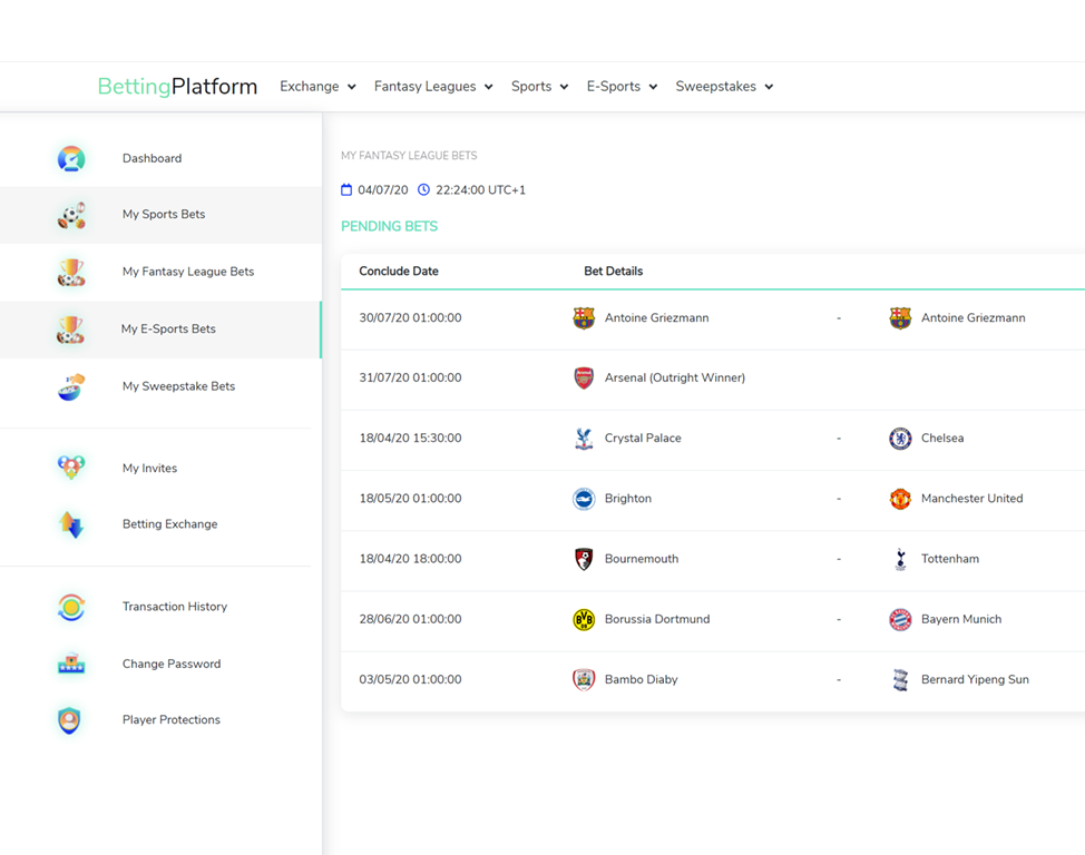 P2P Betting platform .NET